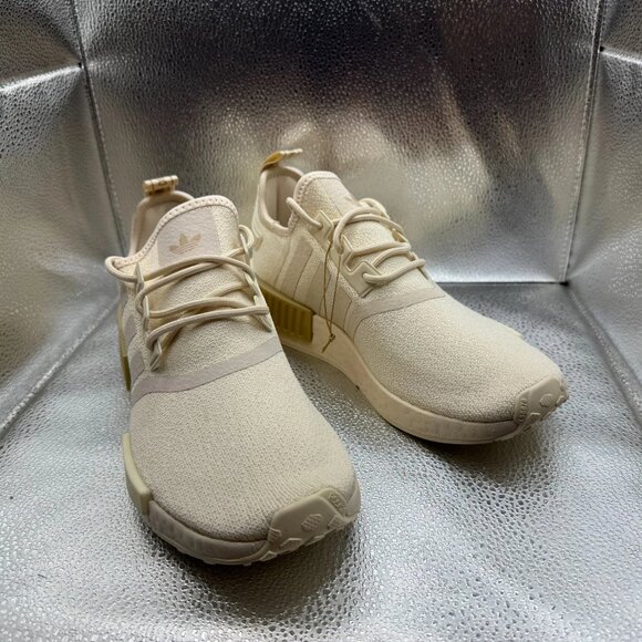 Size‎ 9 Adidas NMD_R1 Wonder White Womens Lace-Up Comfort Athletic Shoes IE9076 - Picture 3 of 11